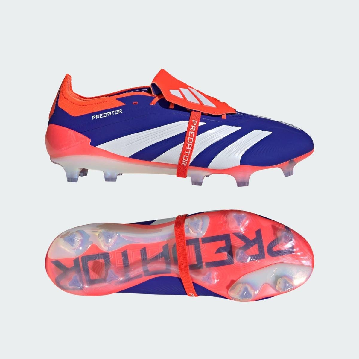 Chuteira Predator Elite Fold-Over Tongue Campo Adidas - Azul