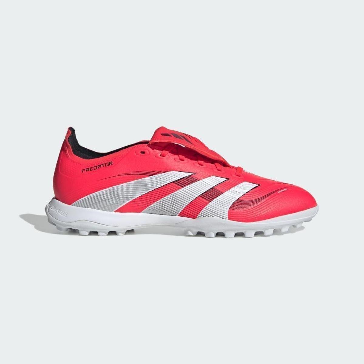 Chuteira Predator League Fold-Over Society Adidas - Vermelho+