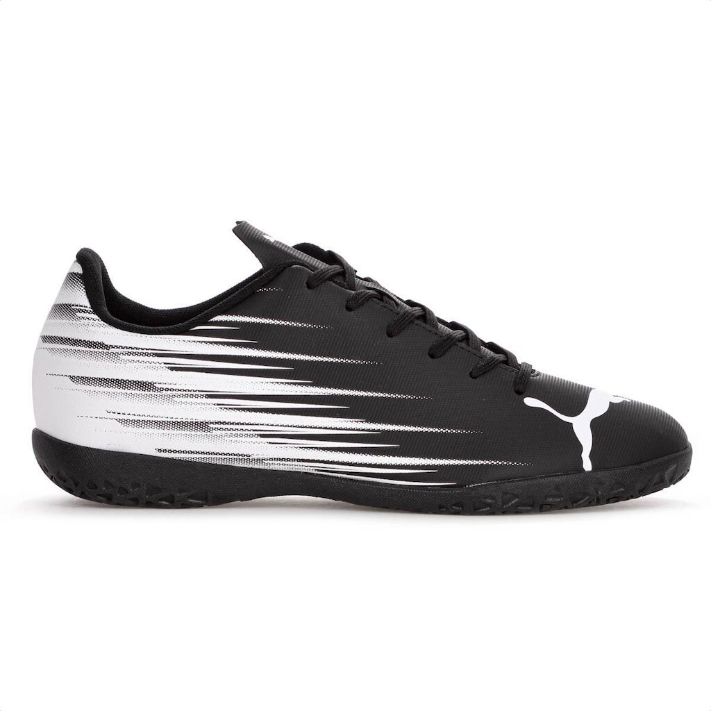 Chuteira Puma Futsal Attacanto II IT BDP Preto e Branco - Masculino - Preto - 44
