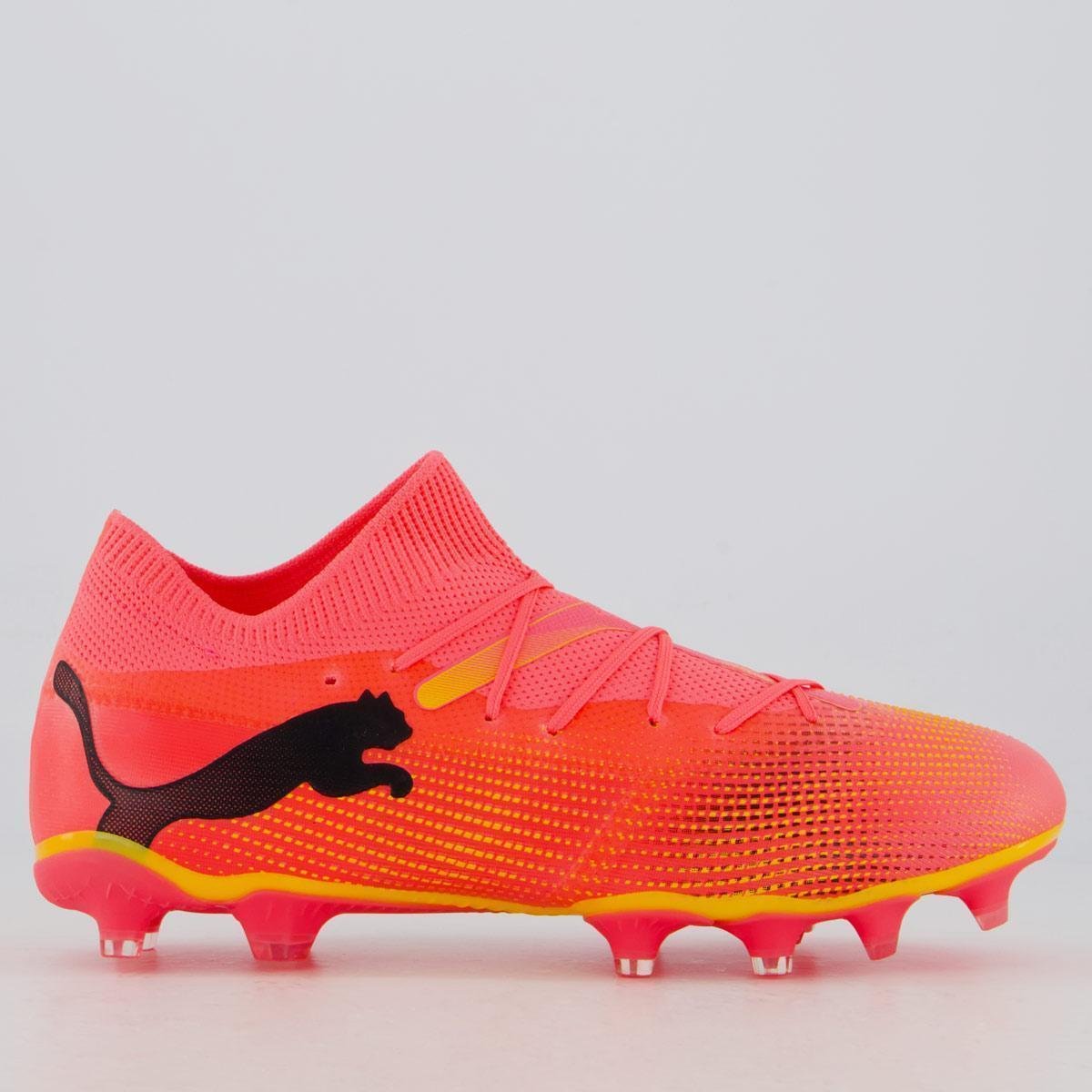 Chuteira Puma Future 7 Match FG/AG Campo Masculina - Laranja