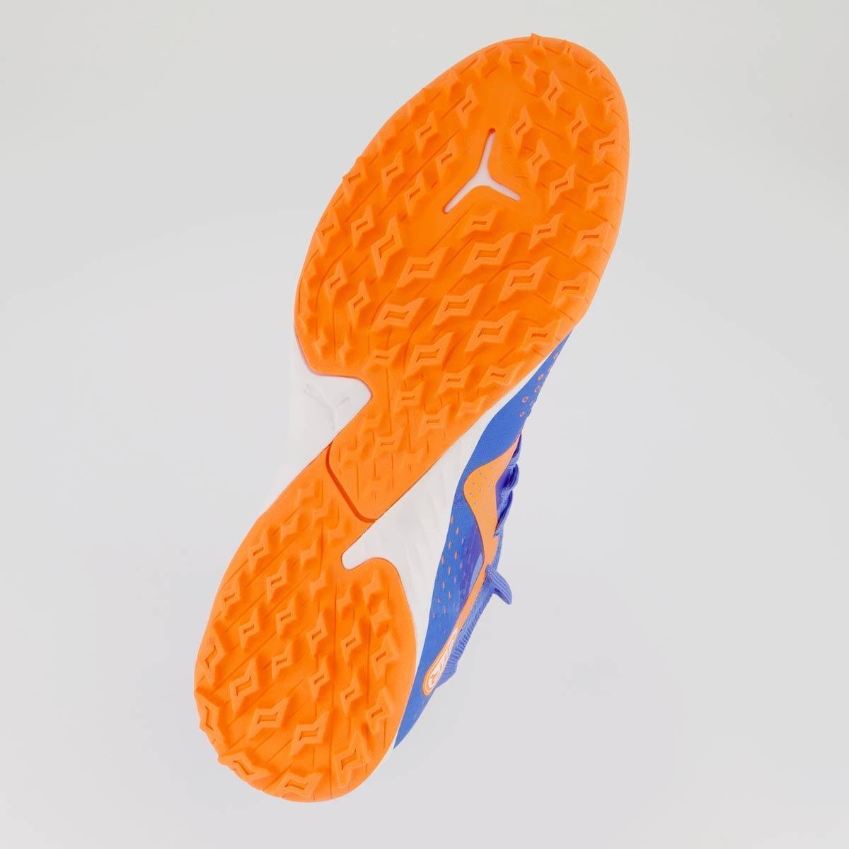 Chuteira Puma Future Match TT BDP Society Azul e Laranja