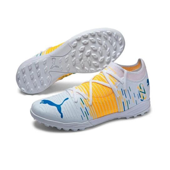 Chuteira Puma Future Z 3 1 Njr Tt Society Branco Amarelo 40 Branco Amarelo Netshoes Chuteira Puma Future Z 3 1 Njr Tt Society Branco Amarelo 40 Branco Amarelo Netshoes