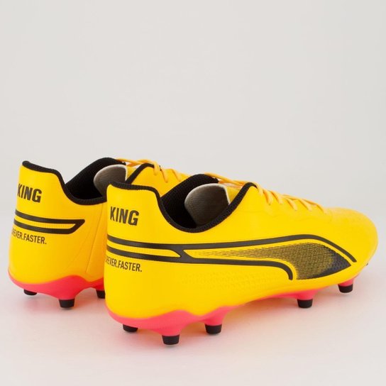 Chuteira Puma King Match FG/AG Campo Laranja