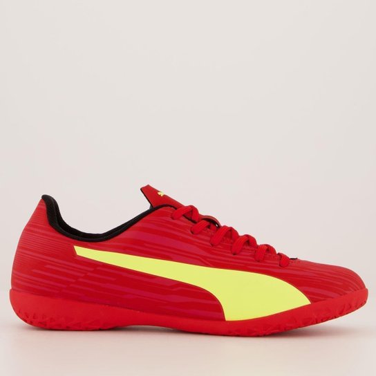 Chuteira Puma Rapido III IT BDP Futsal Vermelha - Vermelho Menor preço em Chuteira Puma Rapido III IT BDP Futsal Vermelha - Vermelho