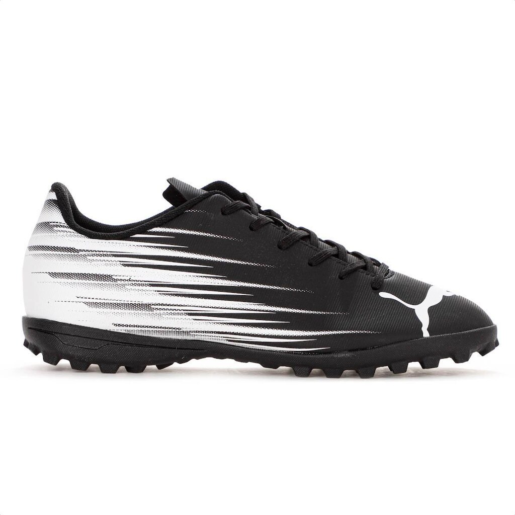 Chuteira Puma Society Attacanto II TT BDP Preto e Branco - Masculino