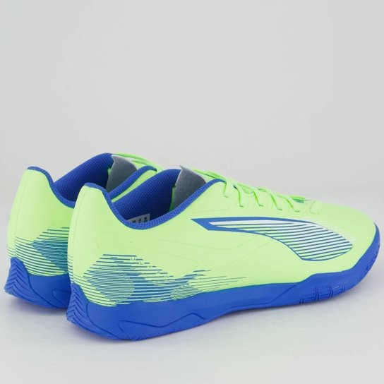 Chuteira Puma Ultra 5 Play Futsal Verde e Azul