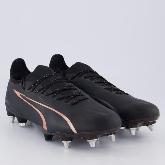 Chuteira Puma Ultra Ultimate Campo Rosê