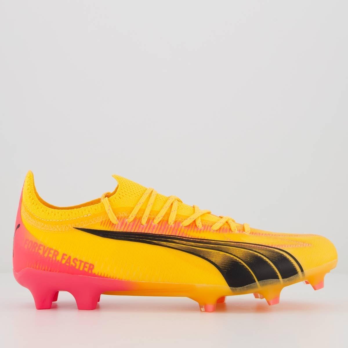 Chuteira Puma Ultra Ultimate FG/AG Campo Masculina - Laranja