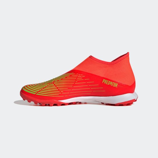 Chuteira Sem Cadarços Predator Edge.3 Society-Laranja Adidas