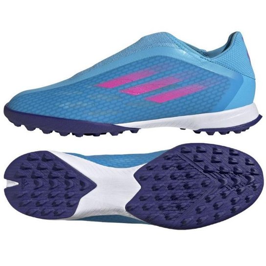 Chuteira Sem Cadarços X Society adidas GW7500 Azul