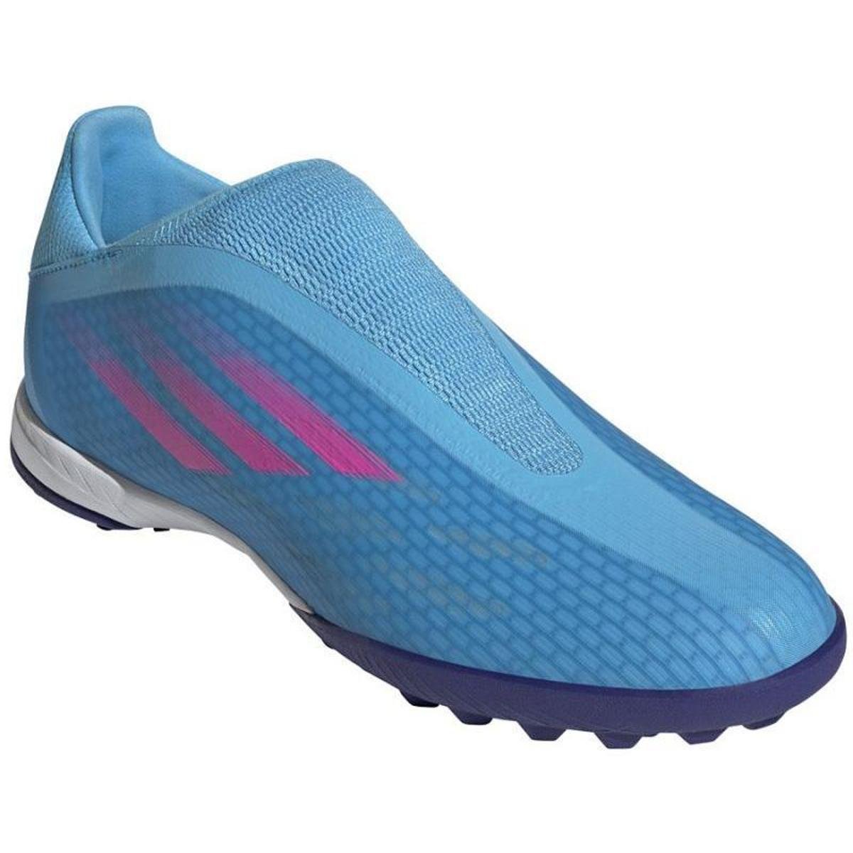 Chuteira Sem Cadarços X Speedflow.3 Society - adidas GW7500 - Azul