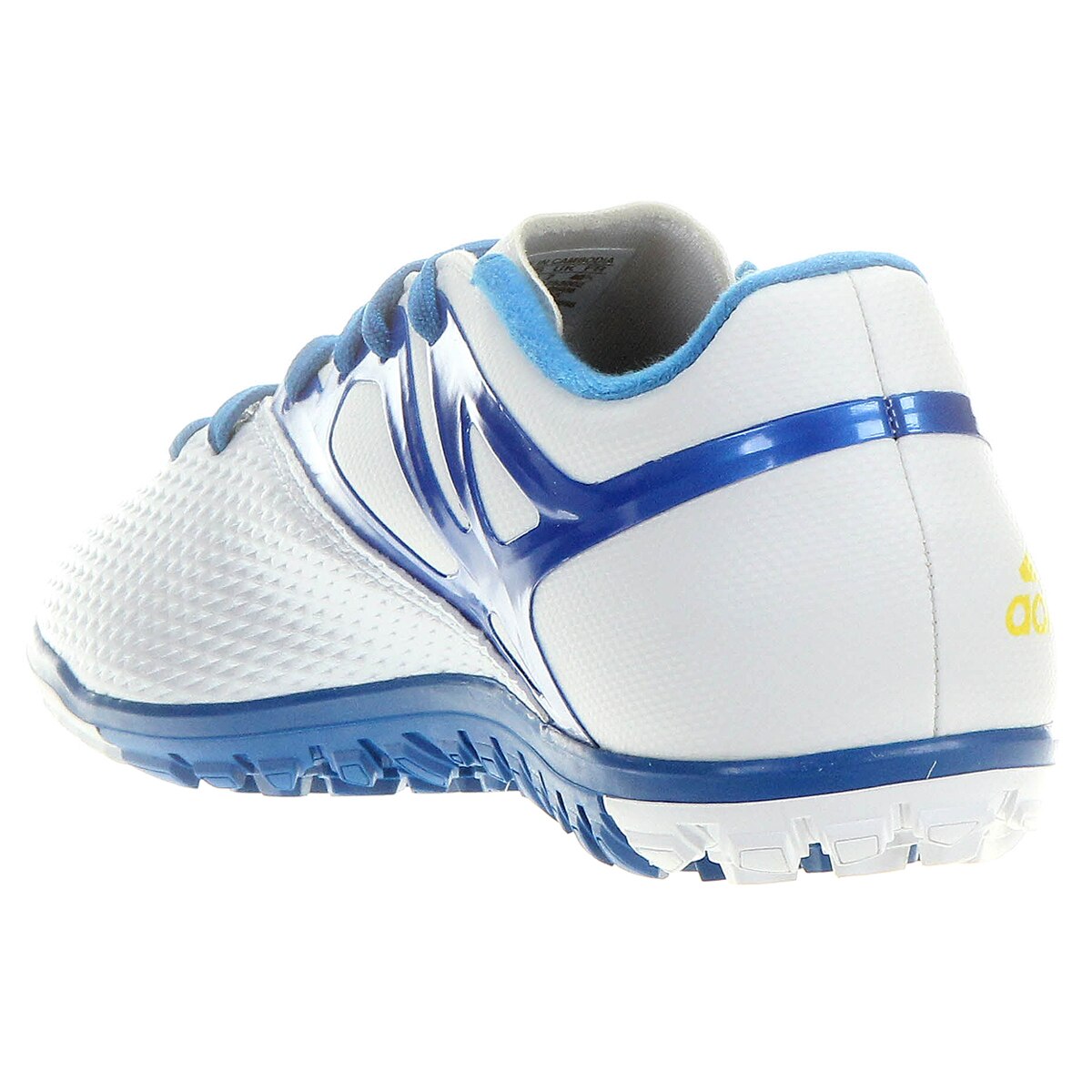 Chuteira Society Adidas Messi 15.3 TF Masculina - Branco+Azul Claro |  Netshoes