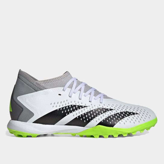 Chuteira Society Adidas Predator Accuracy P3 Unissex - Branco+Verde é ruim? Chuteira Society Adidas Predator Accuracy P3 Unissex - Branco+Verde é boa?
