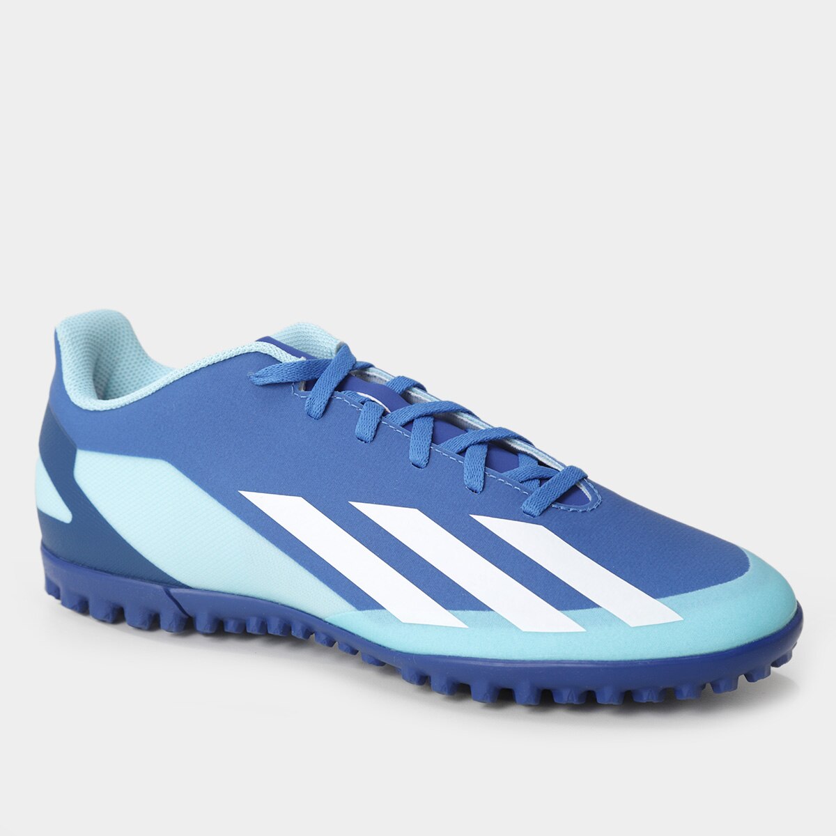 Chuteira Society Adidas X Crazyfast P4 Unissex - Azul Royal | Netshoes