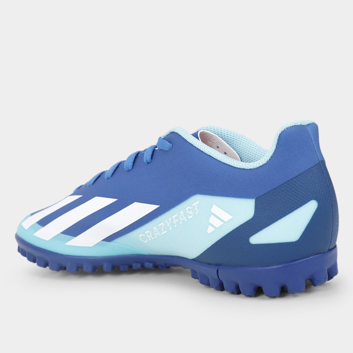 Chuteira Society Adidas X Crazyfast P4 Unissex - Azul Royal | Netshoes