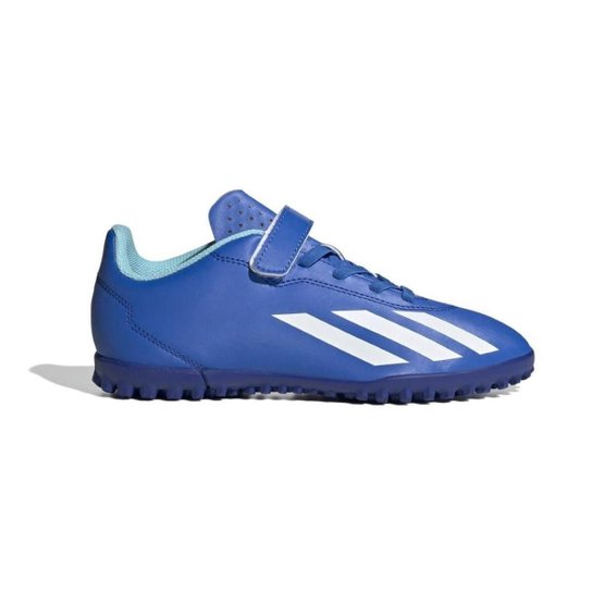 Chuteira Society Adidas X Crazyfast.4 Tira Aderente Infantil