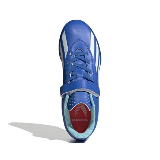 Chuteira Society Adidas X Crazyfast.4 Tira Aderente Infantil