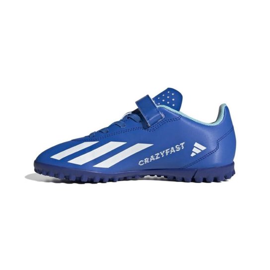 Chuteira Society Adidas X Crazyfast.4 Tira Aderente Infantil