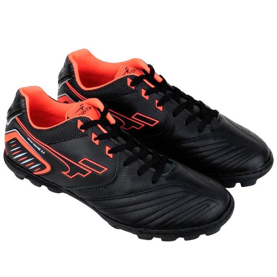 Chuteira Society Couro Natural Finta Gran Mestre 3.3 - Preto Menor preço em Chuteira Society Couro Natural Finta Gran Mestre 3.3 - Preto