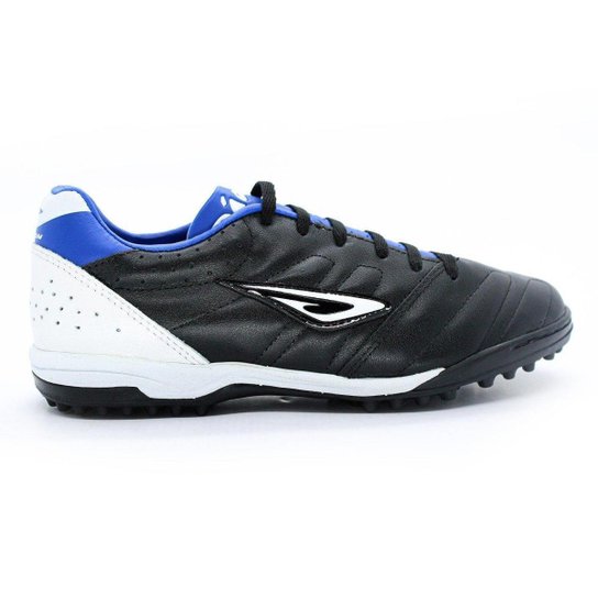 Chuteira Society Diavolo premium-50 preto-azul - Preto Menor preço em Chuteira Society Diavolo premium-50 preto-azul - Preto