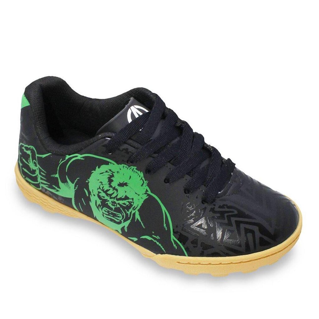 Chuteira Society Dray Marvel Hulk Infantil