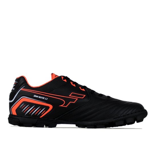 Chuteira Society Finta Gran Mestre Couro Natural 3.3 - Preto Menor preço em Chuteira Society Finta Gran Mestre Couro Natural 3.3 - Preto