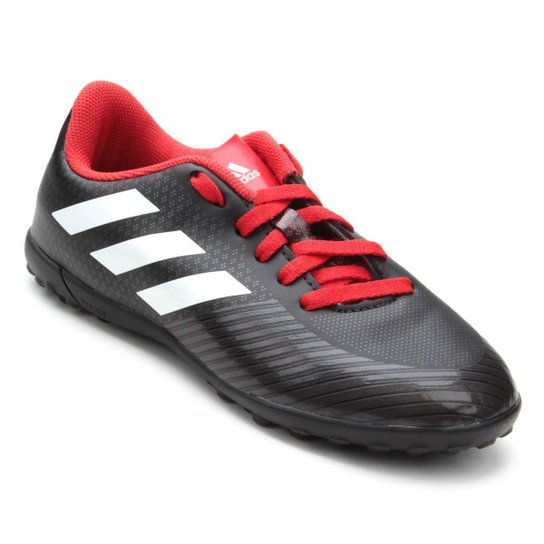 Chuteira Society Infantil Adidas Artilheira III TF - Preto+Branco