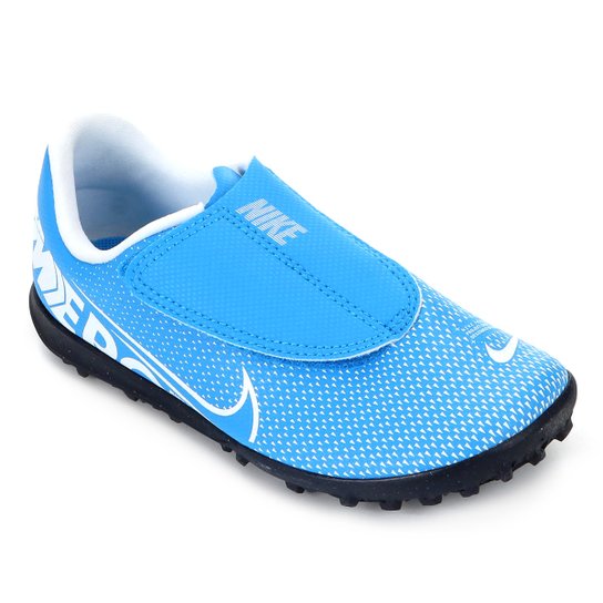 Chuteira Society Infantil Nike Mercurial Vapor 13 Club PS TF - Azul+Branco é ruim? Chuteira Society Infantil Nike Mercurial Vapor 13 Club PS TF - Azul+Branco é boa?