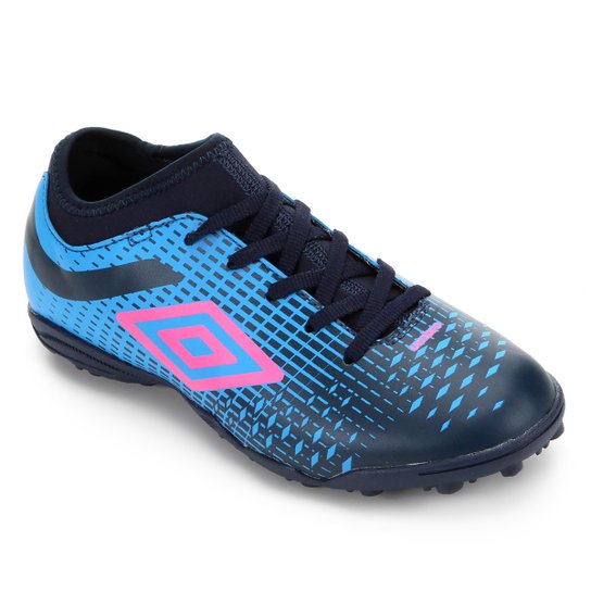 Chuteira Society Infantil Velocita IV Club Umbro - Azul+Marinho