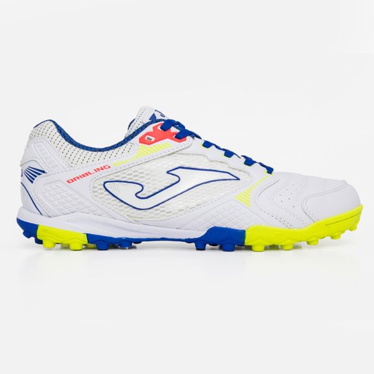 Chuteira Society Joma Dribling - Branco+Azul é ruim? Chuteira Society Joma Dribling - Branco+Azul é boa?