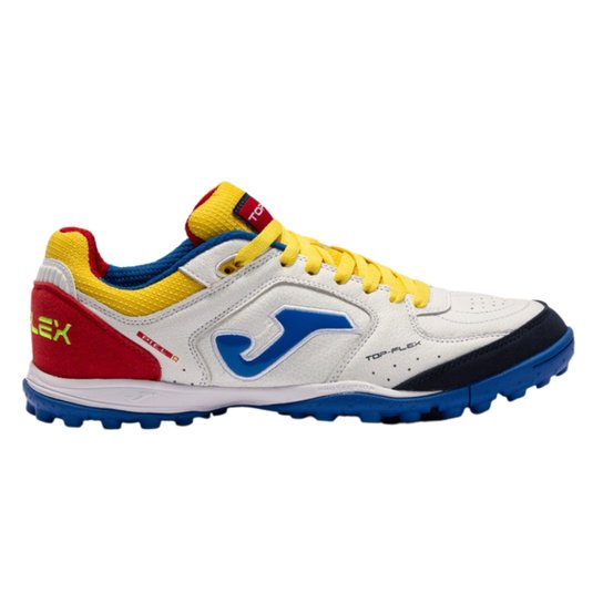 Chuteira Society Joma Top Flex Unissex - Branco Menor preço em Chuteira Society Joma Top Flex Unissex - Branco