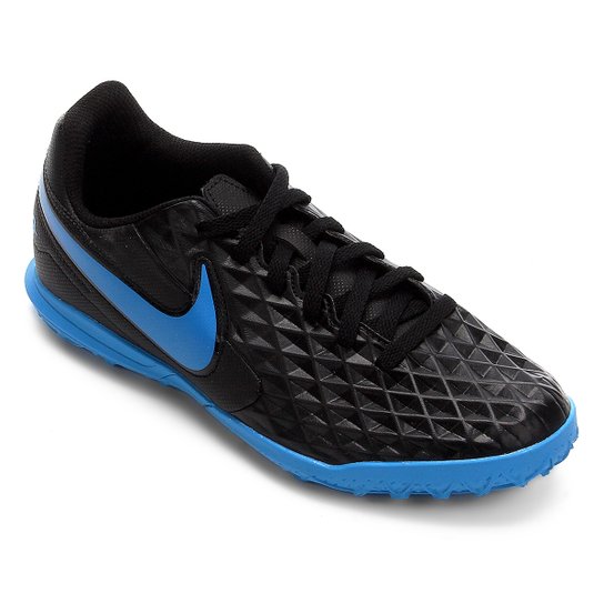Chuteira Society Juvenil Nike Tiempo Legend 8 Club - Preto+Azul é ruim? Chuteira Society Juvenil Nike Tiempo Legend 8 Club - Preto+Azul é boa?