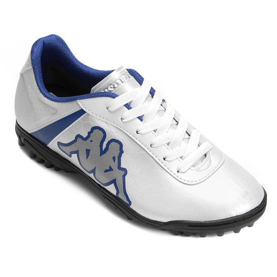 Chuteira Society Kappa Torpedo - Branco+Azul