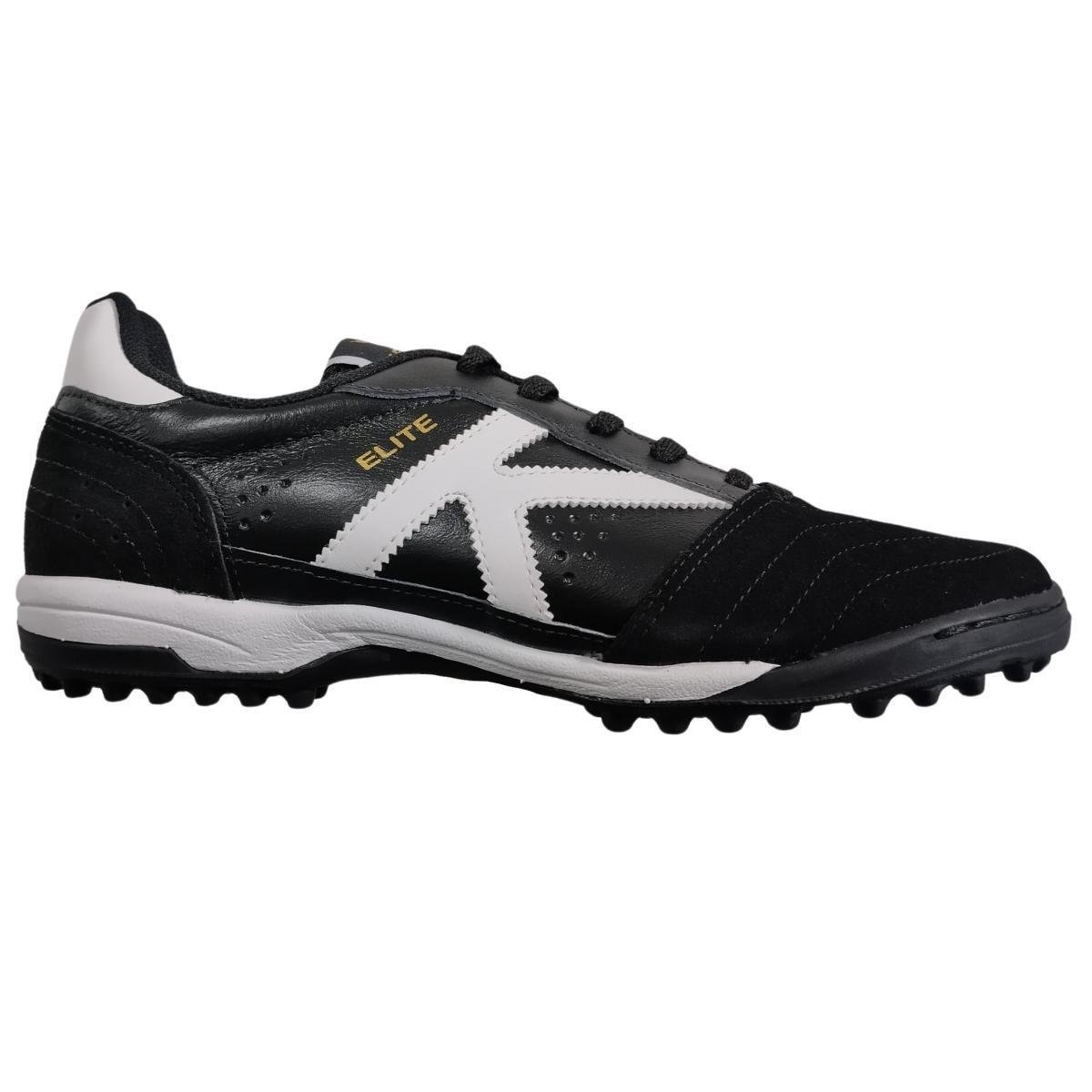 Chuteira Society Kelme Elite Tf Couro Menor preço em Chuteira Society Kelme Elite Tf Couro