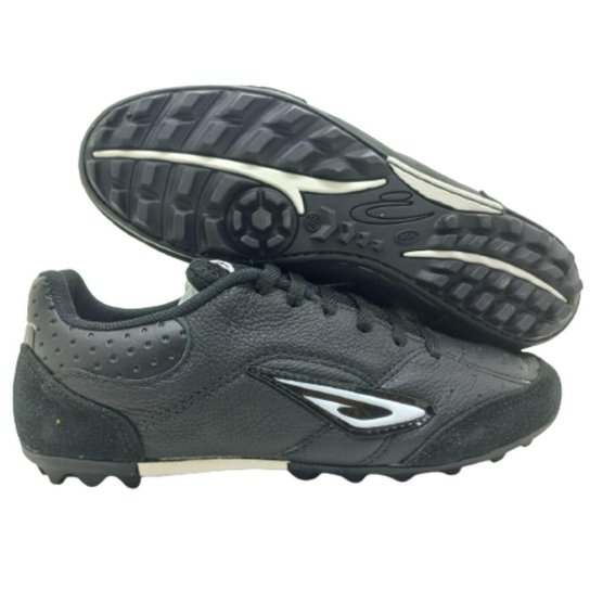 Chuteira Society Masculina Diavolo Touch - Preto+Branco Menor preço em Chuteira Society Masculina Diavolo Touch - Preto+Branco