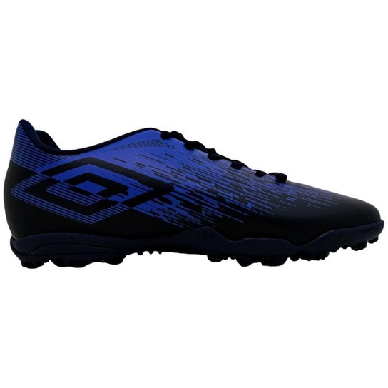 Chuteira Society Masculino Futebol de Campo Umbro Acid 2 Confortável Solado Emborrachado Com Micro T - Azul+Preto Menor preço em Chuteira Society Masculino Futebol de Campo Umbro Acid 2 Confortável Solado Emborrachado Com Micro T - Azul+Preto