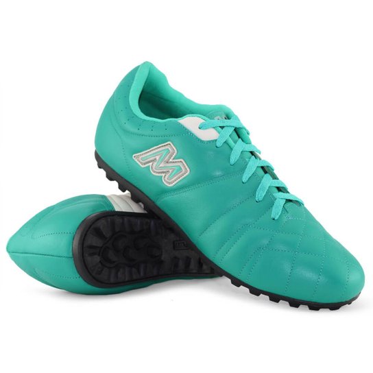 Chuteira Society Mathaus Roma - Verde água Menor preço em Chuteira Society Mathaus Roma - Verde água