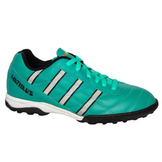 Chuteira Society Mathaus Vitoria Masculino - Verde água Menor preço em Chuteira Society Mathaus Vitoria Masculino - Verde água