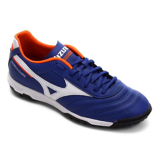 Chuteira Society Mizuno Morelia Classic AS P - Azul e Branco é ruim? Chuteira Society Mizuno Morelia Classic AS P - Azul e Branco é boa?