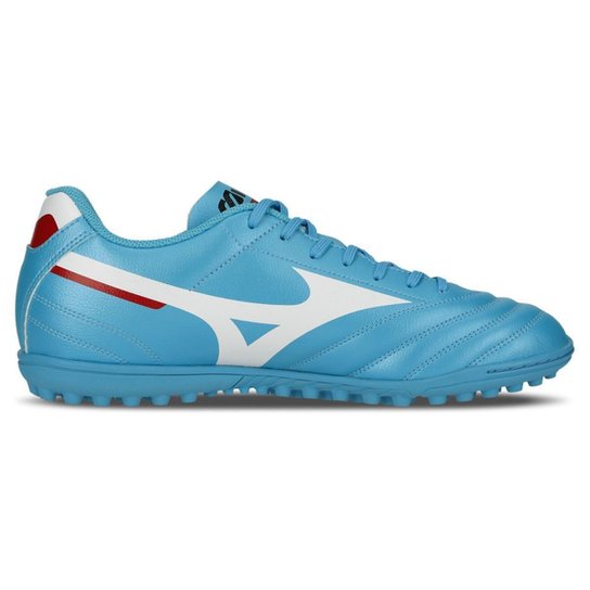 Chuteira Society Mizuno Morelia Club As - Masculino - 44 - Azul-Branco-Vermelho