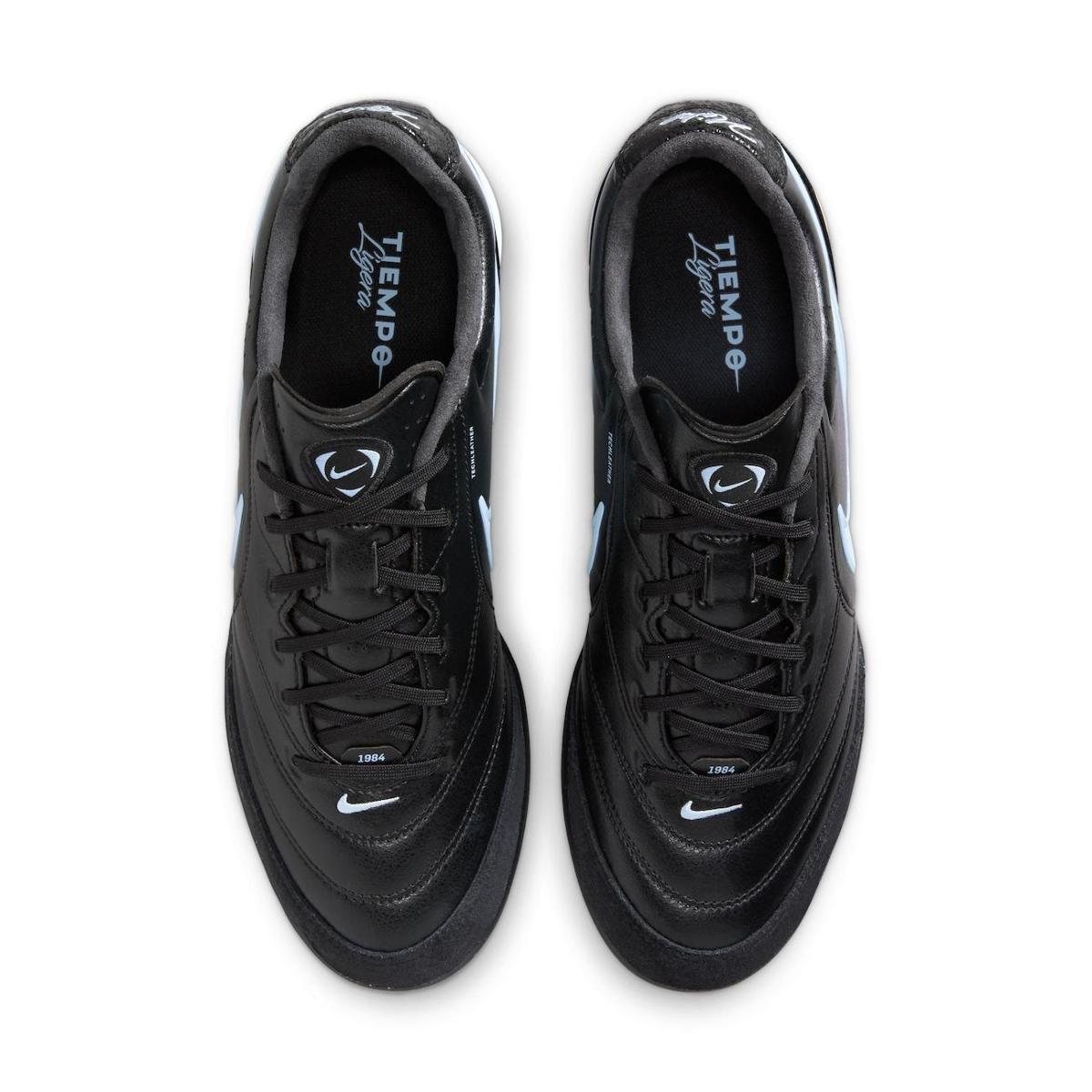 Chuteira Society Nike Tiempo Ligera Pro - Preto+Azul claro | Netshoes