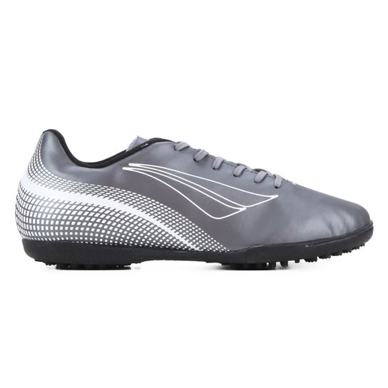 Chuteira Society Penalty Bravo XXI - Chumbo+Preto Menor preço em Chuteira Society Penalty Bravo XXI - Chumbo+Preto