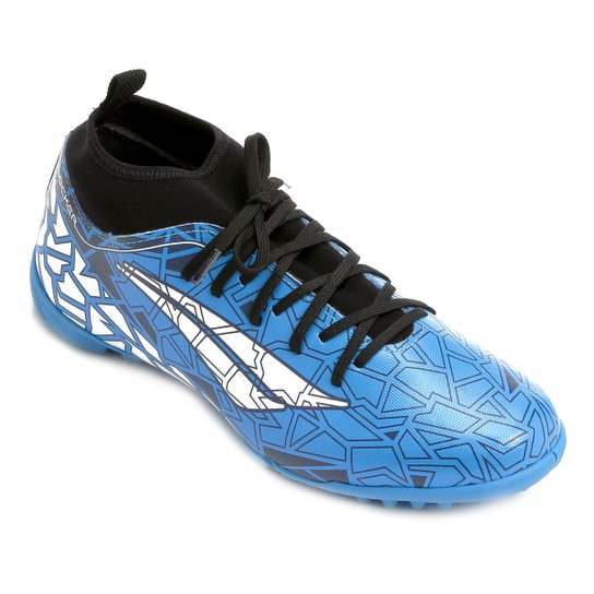 Chuteira Society Penalty Locker VII Masculina - Azul+Marinho Menor preço em Chuteira Society Penalty Locker VII Masculina - Azul+Marinho