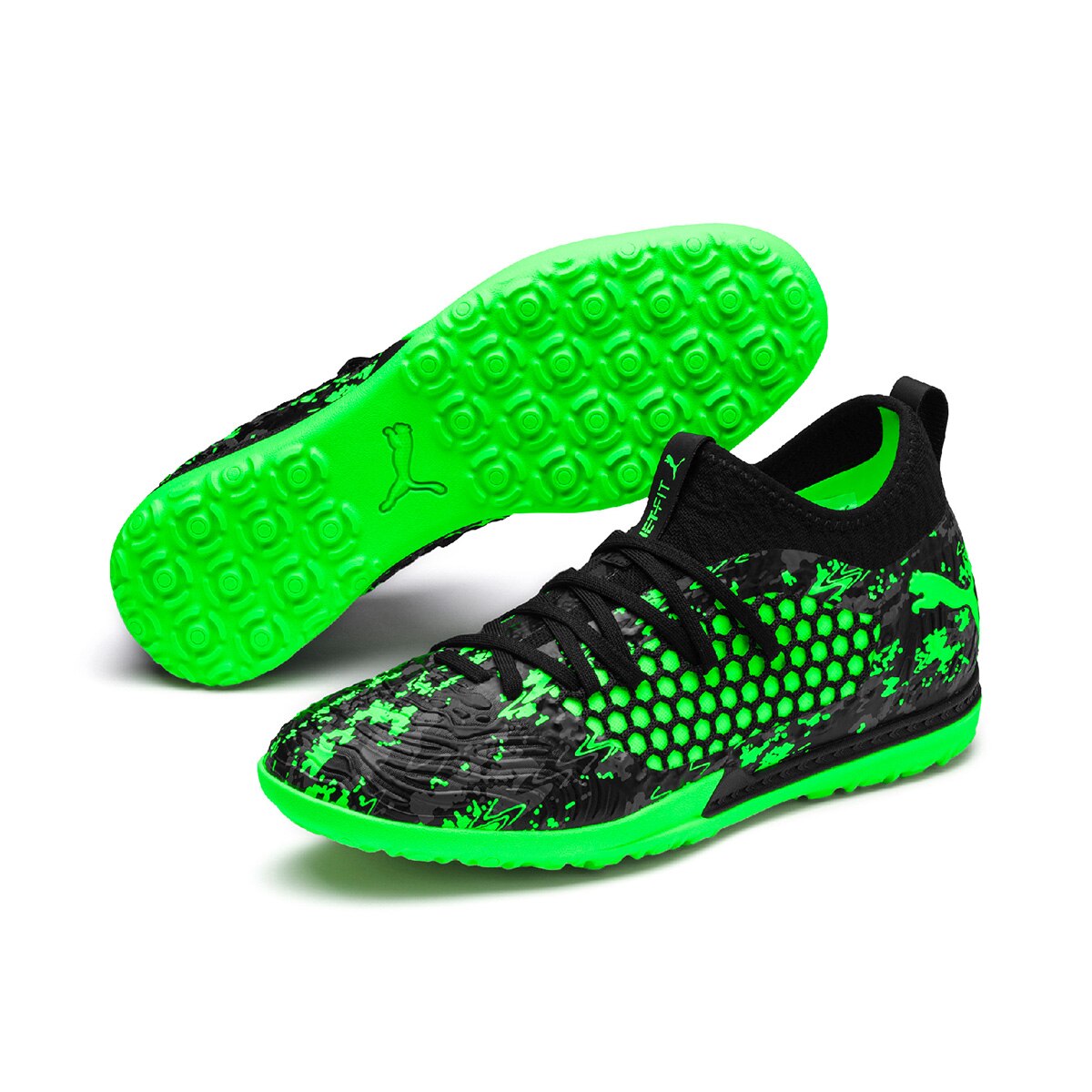Chuteira Society Puma Future Netfit Tt Preto+Cinza Netshoes