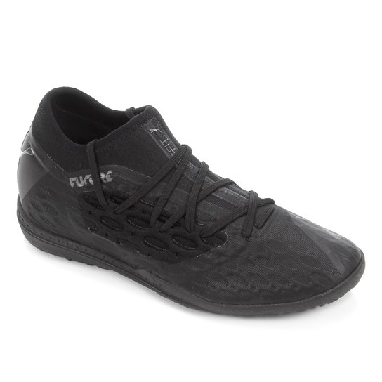 Chuteira Society Puma Future 5.3 Netfit TT BDP - Preto+Grafite Menor preço em Chuteira Society Puma Future 5.3 Netfit TT BDP - Preto+Grafite