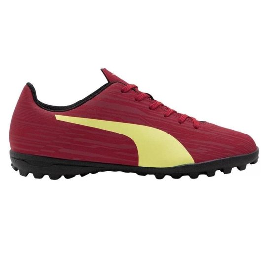 Chuteira Society Puma Rápido III TT BDP - Vermelho Menor preço em Chuteira Society Puma Rápido III TT BDP - Vermelho