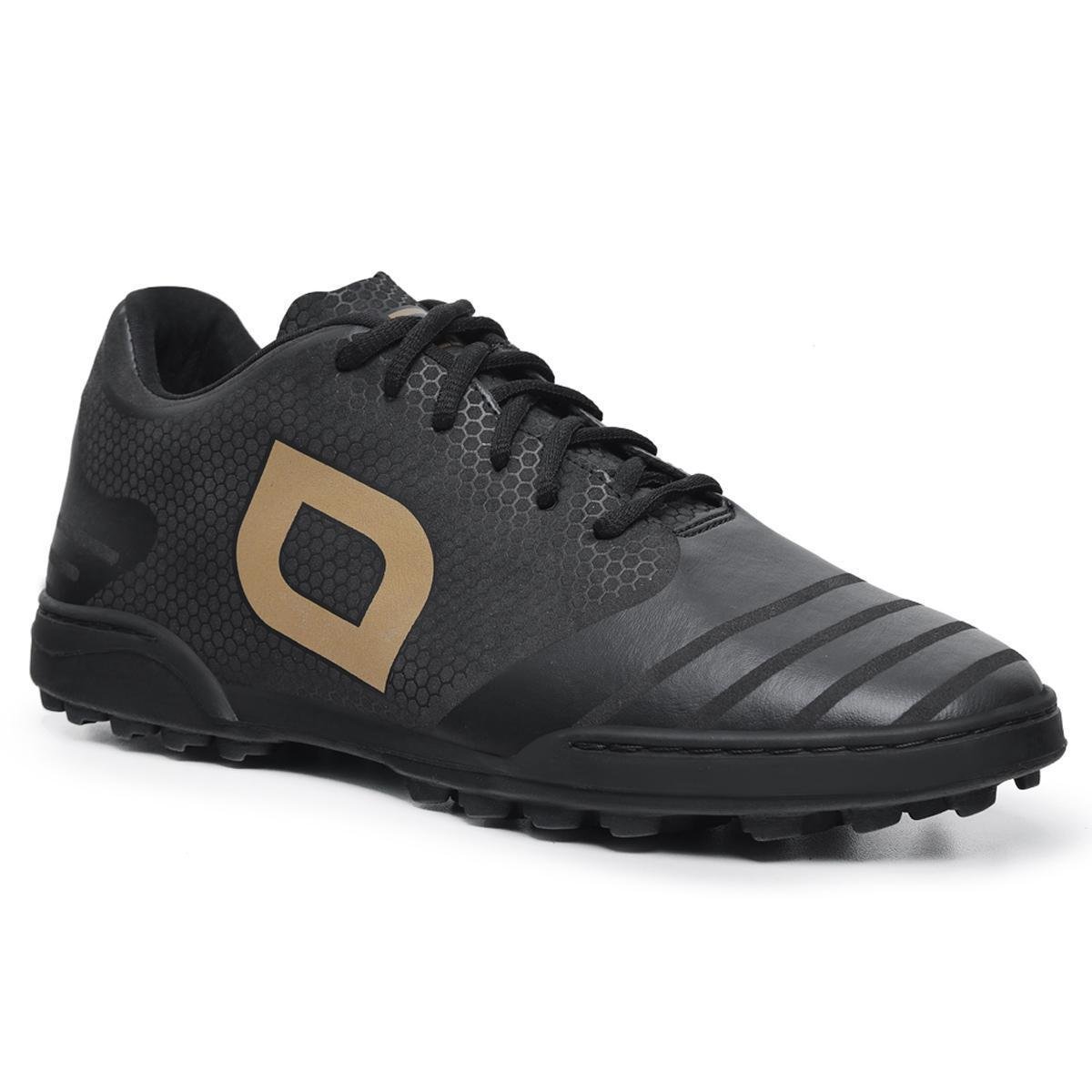 Chuteira Society Tech Pro Soccer - Preto+Dourado | Netshoes