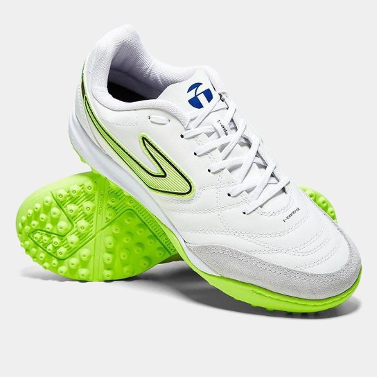 Chuteira Society Topper Maestro Club V - Branco/Verde