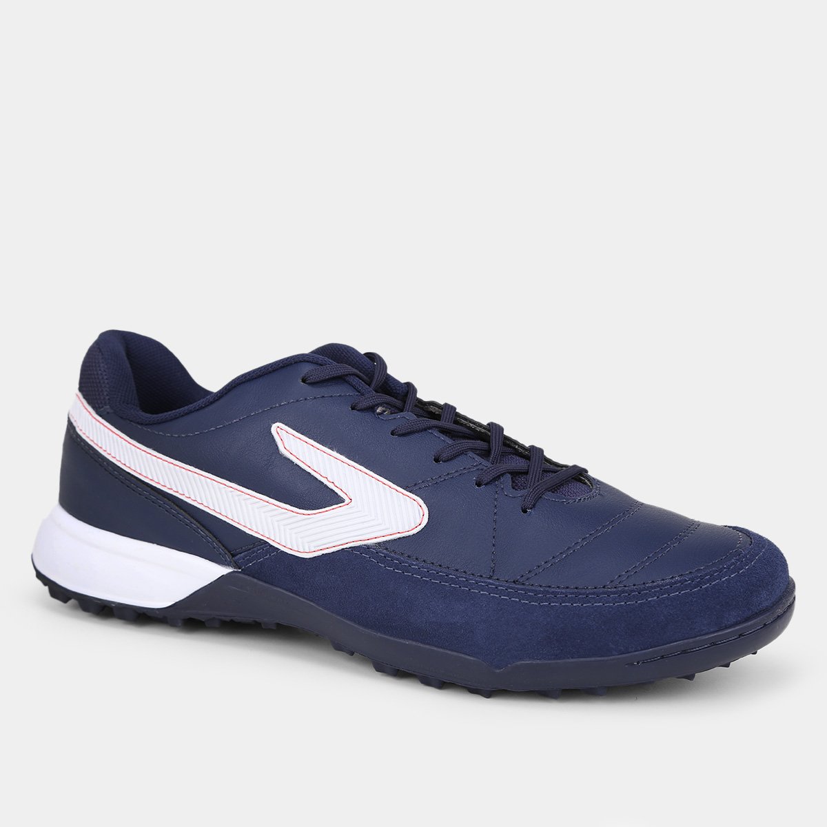 Chuteira Society Topper Titanium Unissex Marinho+Branco Netshoes