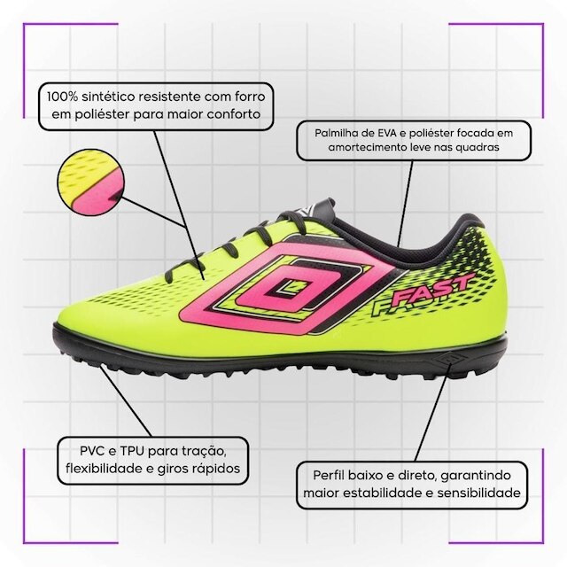 Chuteira Society Umbro Fast II
